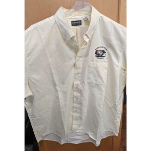 Edwards Button Up Shirt‎ Mens 18.5 Short Sleeve Vintage USA Embroidery Chorus
